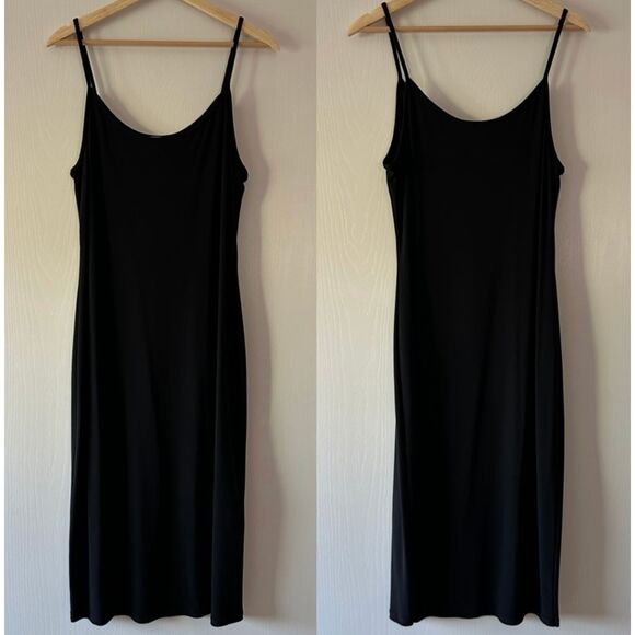 Joseph Ribkoff Womens Spaghetti Straps‎ Black Midi Dress US Size 12 - Picture 1 of 5
